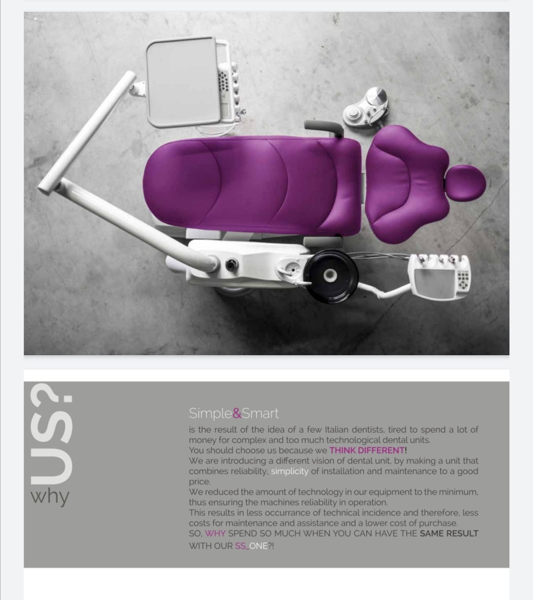 DENTAL TREATMENT UNIT Model Italy - 1 set