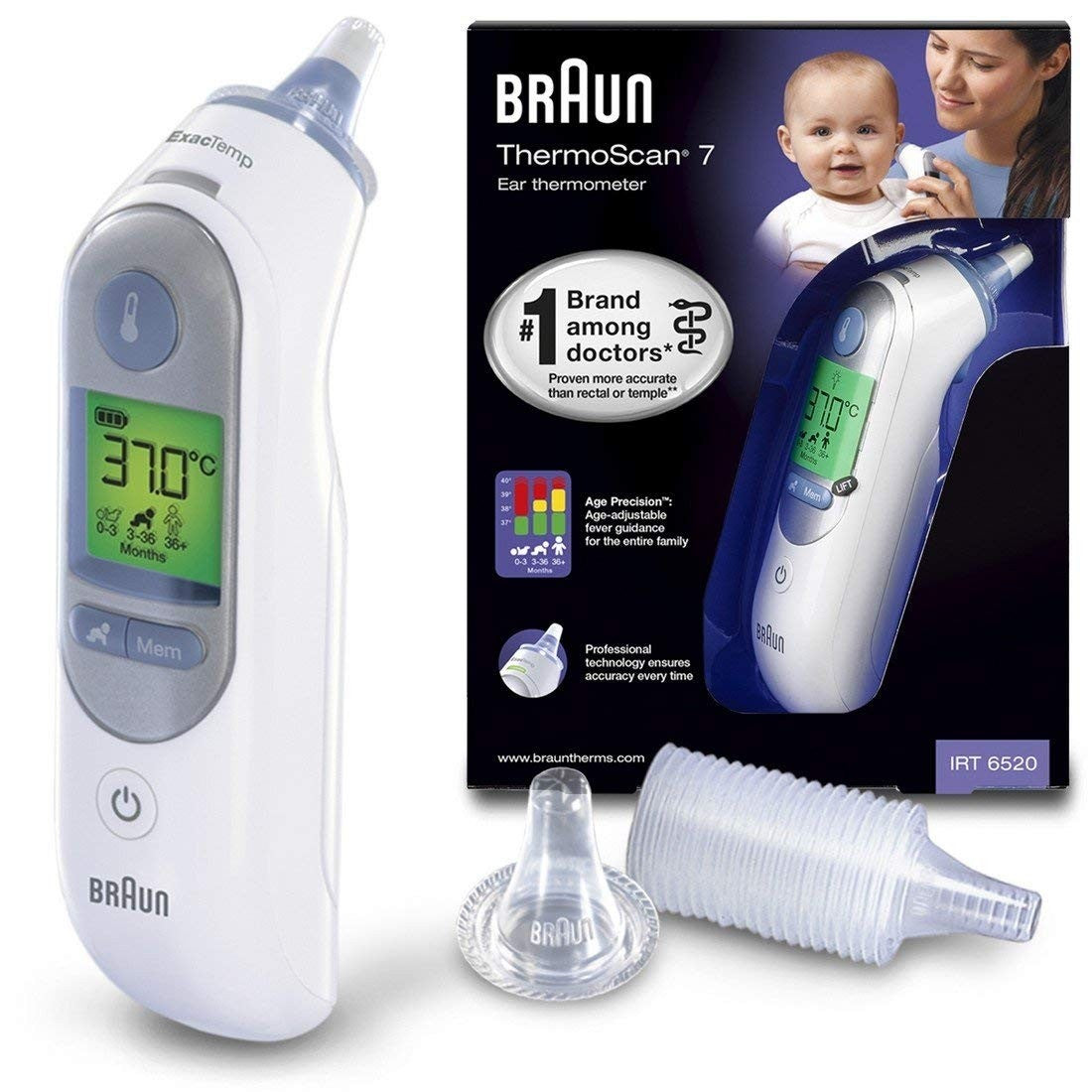 BRAUN Thermoscan 7 With Age Precision Multi Functional Ear - 1