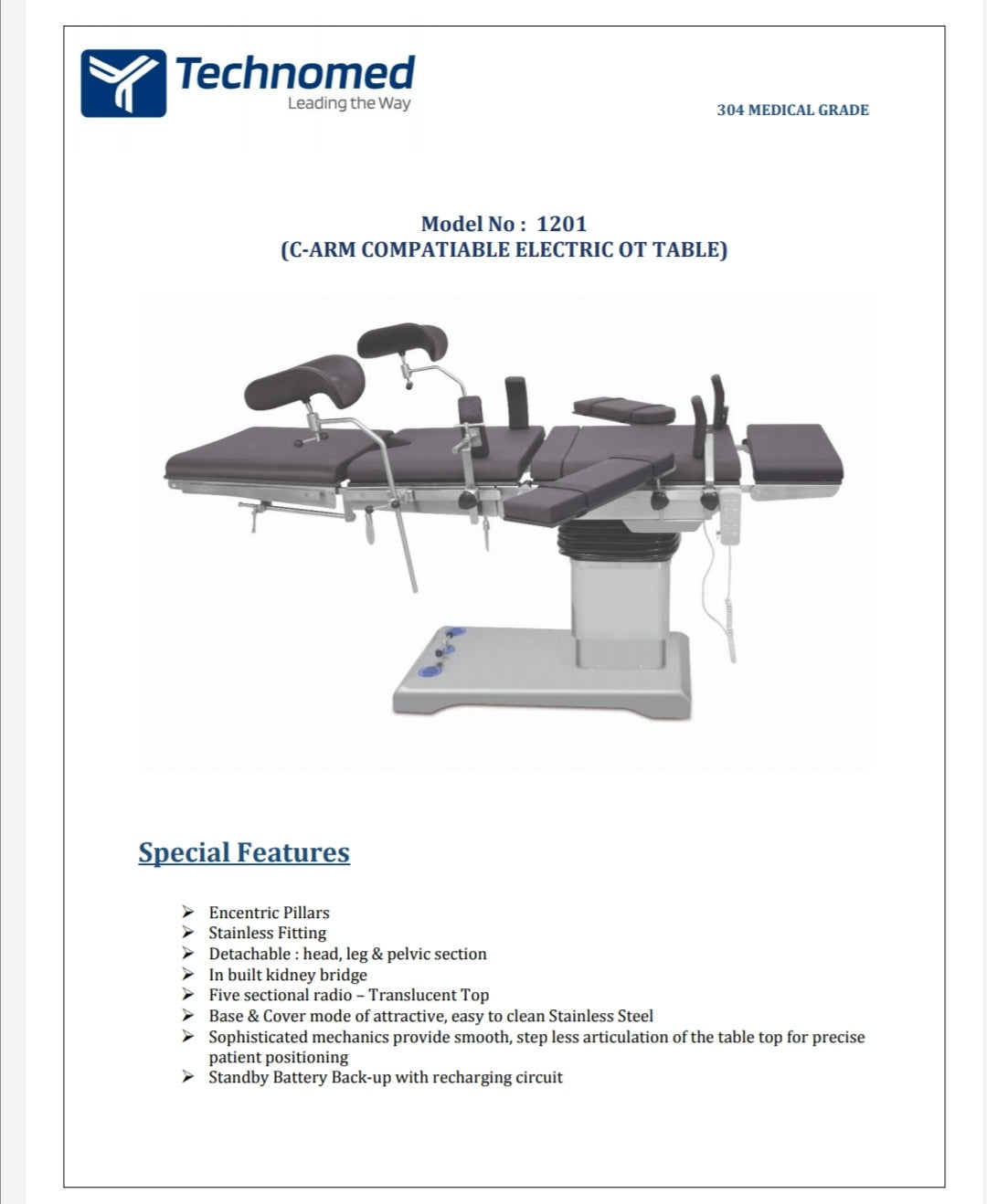 ELECTRIC OT TABLE - 1Set