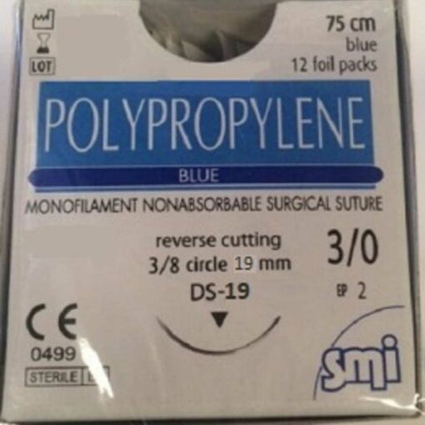 3/0 Polipropileen (Blou), Chirurgiese hechting