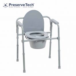Commode Chair Drive De Vilbiss PreserveTech™ Folding Commode