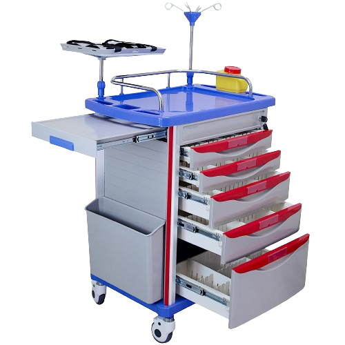 Emergency Crash Cart | Medical Crash Trolley – AdamsMed UAE & Africa