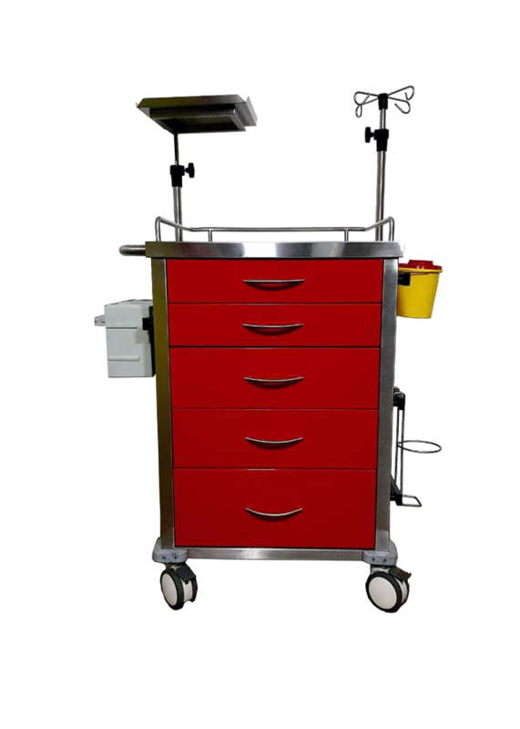 Emergency Crash Cart Five Drawer - 1