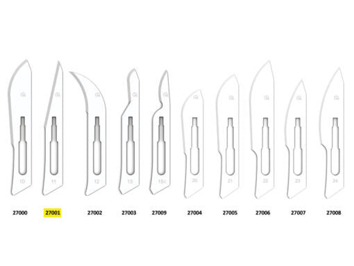 Steel Blades. 11 – Sterile