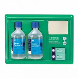 First Aid Box Eyewash Station Double