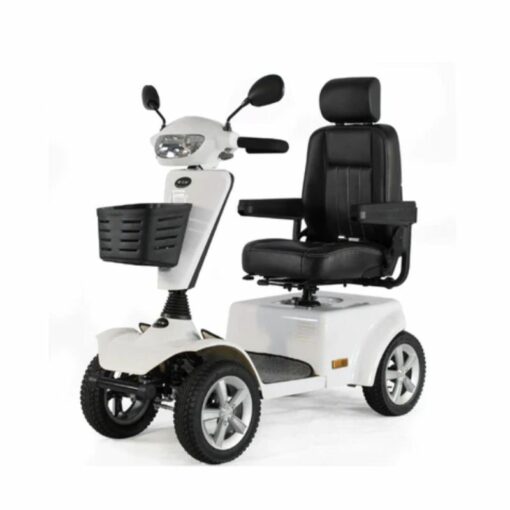 4-wielaangedrewe mobiliteit elektriese bromponie-rolstoel met sitplek vir seniors volwassenes – LN-01