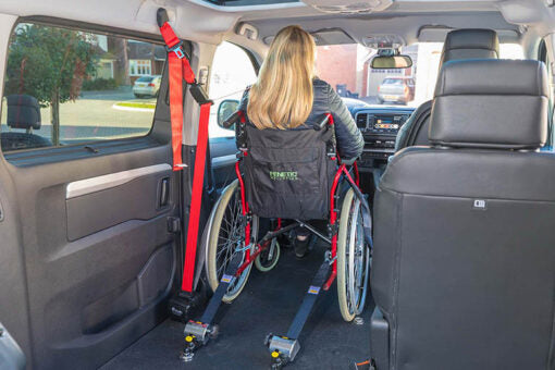 Veiligheidsrolstoelslotstelsel deur Marafek Mobility
