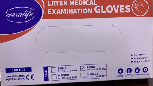 Gesalife Poedervrye Latex-handskoene