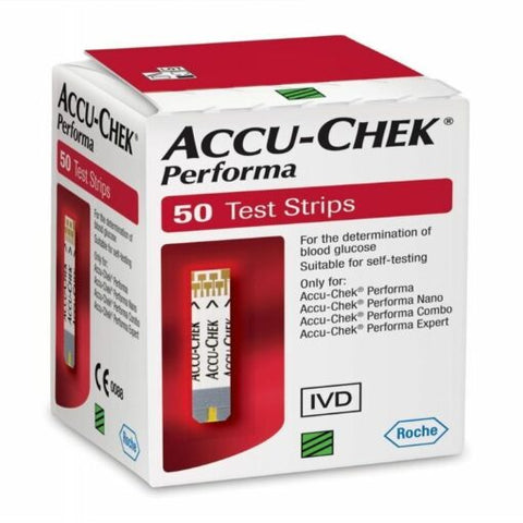 شرائط اختبار Accu-Chek – Performa – 50 شريطًا – ACPS-50