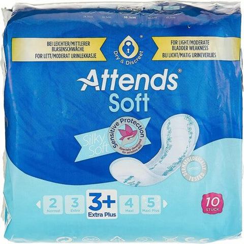 Attends – Soft 3 Extra Plus Pads – عبوة من 10 قطع