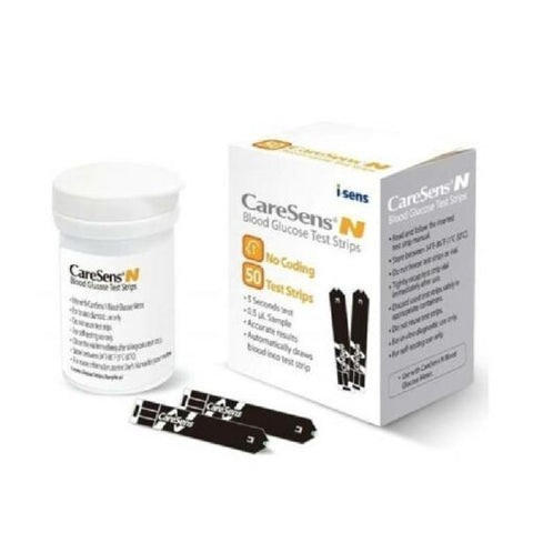 Caresence – Bloedglukosetoetsstrokies