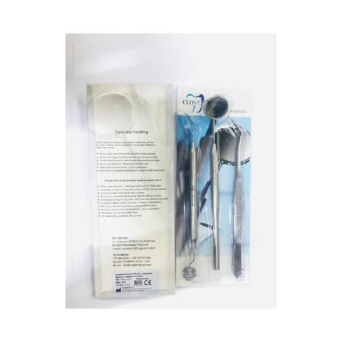 Naeltjie – Eksamenstel Explorer Tweezer en spieël met handvatsel – AUGC-1044