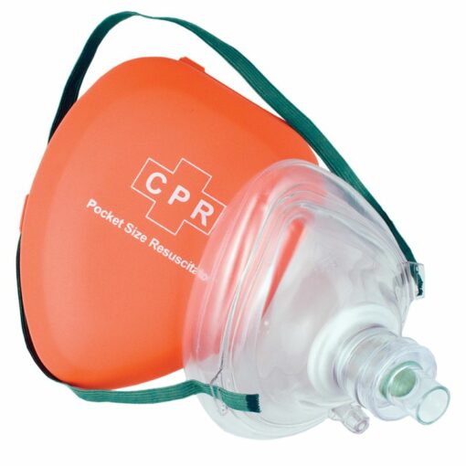 قناع الجيب CPR في حقيبة صلبة مع قفازات