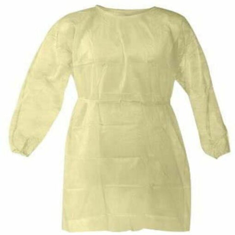 Disposable Protective Isolation Gown with Elastic Cuff, 115 x 140cm