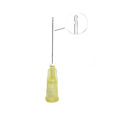 Euromed weggooibare besproeiingsnaald Geel 27 g, 100 stuks/pkt – EM-7030