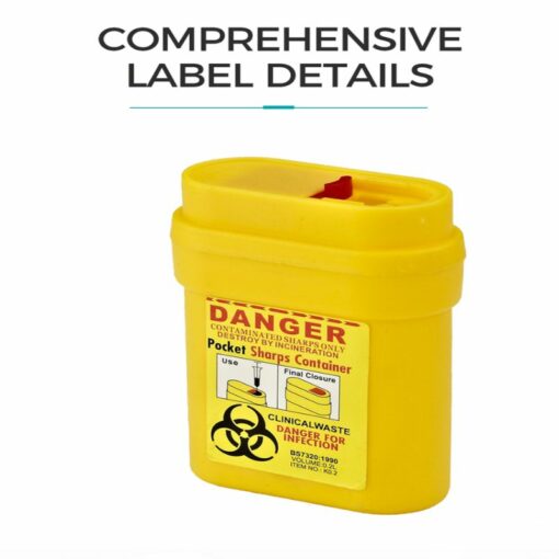 Kentex – Pocket Sharps-houer, 0.2L