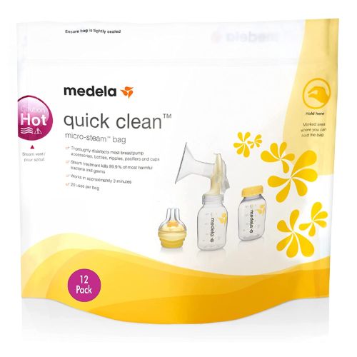 Medela – أكياس تعقيم سريعة التنظيف في الميكروويف
