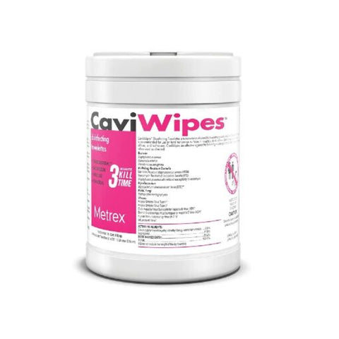 Metrex CaviWipes – Weggooibare kiemdodende skoonmaker en gesondheidsorg ontsmettingsdoeke, 160 tellings