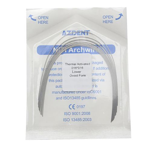 Ortho Arch – laer hitte-geaktiveerde nitinol reghoekige globale vorm