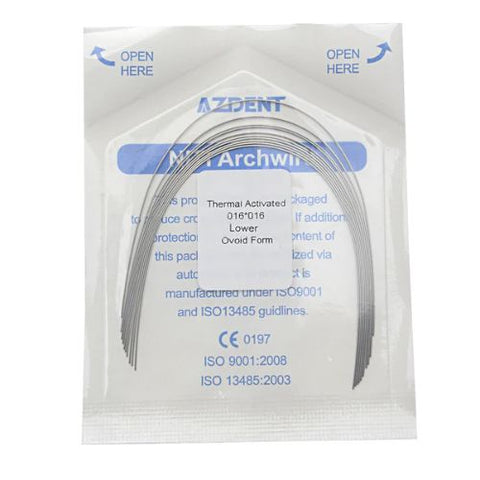 Ortho Arch – laer hitte-geaktiveerde nitinol reghoekige globale vorm