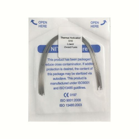 Ortho Arch – laer hitte-geaktiveerde nitinol ronde regtervorm