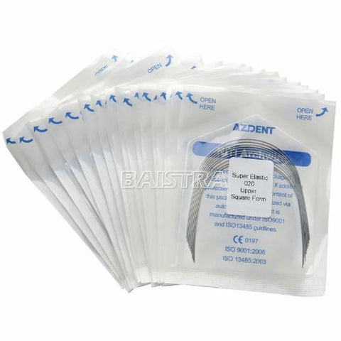 Ortho Arch - Super Elastiese Nitinol Reghoekige Regte Vorm