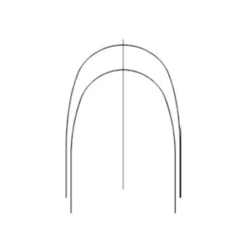 Ortho Arch – Bo-hitte-geaktiveerde Nitinol Reghoekige Regte Vorm