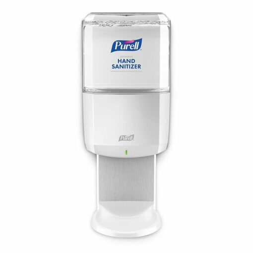 Purell – موزع مطهر اليدين ES6 الأبيض بدون لمس مع واقي حائط – 6420-01