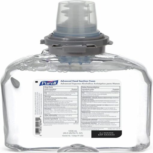 Purell – عبوة إعادة تعبئة رغوة معقم اليدين TFX E3، 1200 مل – 5393-02