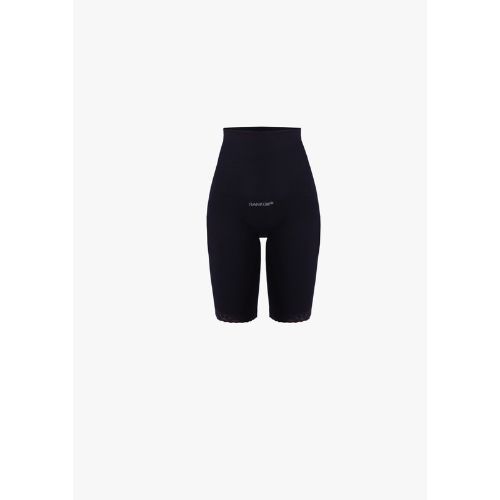 Sankom – Patent Short Shaper with Lace, Black S/M