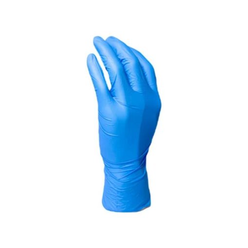قفازات الفحص النتريلية الخالية من البودرة من سوبر جارد، باللون الأزرق