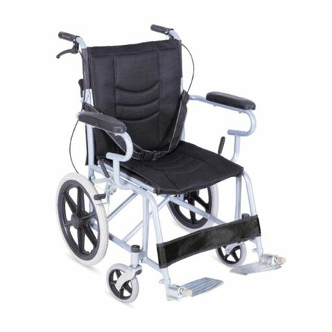 Verdikte staalpyp opvoubare rolstoel met handremme – QBLY02