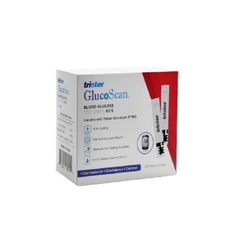 شرائط اختبار نسبة السكر في الدم Trister TS-378BGT GlucoScan - 50 شريحة