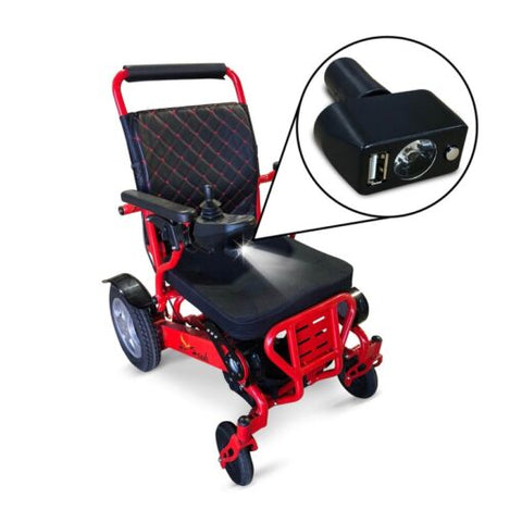Rolstoel fakkellig met USB-Air Hawk en Falcon
