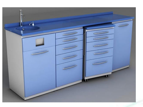 Dental floor metal cabinet - 1