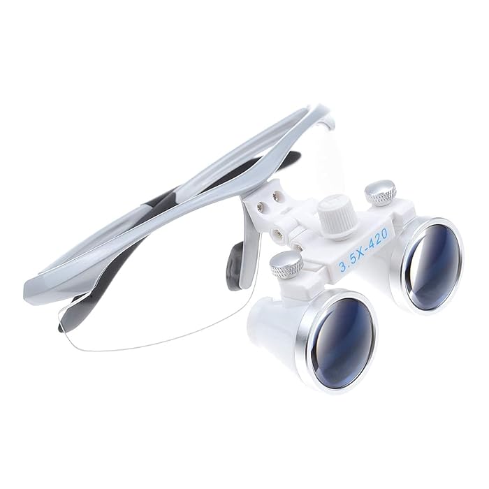 Dental Power 3.5X Binocular Loupes 420mm Working Distance Glasses - 1