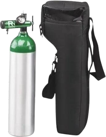 2.5L Portable aluminium light weight oxygen cylinder full set - 1