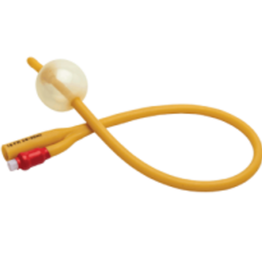 2-Way Balloon Foley Catheter, Red, 8fr