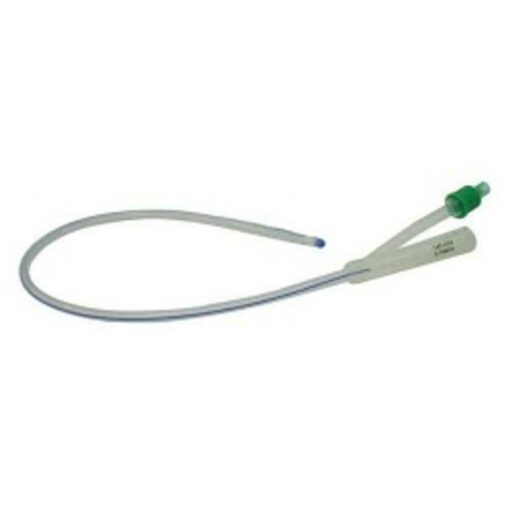 All Silicone Foley Catheter, Green, Fr14