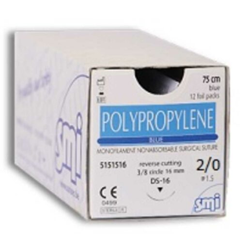 2/0 Polypropylene (Blue), Surgical Suture