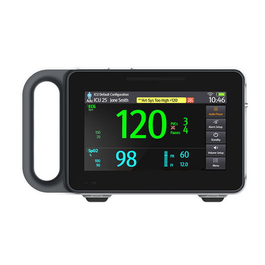 LED multi-parameter patient monitor with SpO2, NIBP, and temperature from medical instruments suppliers in Dubai