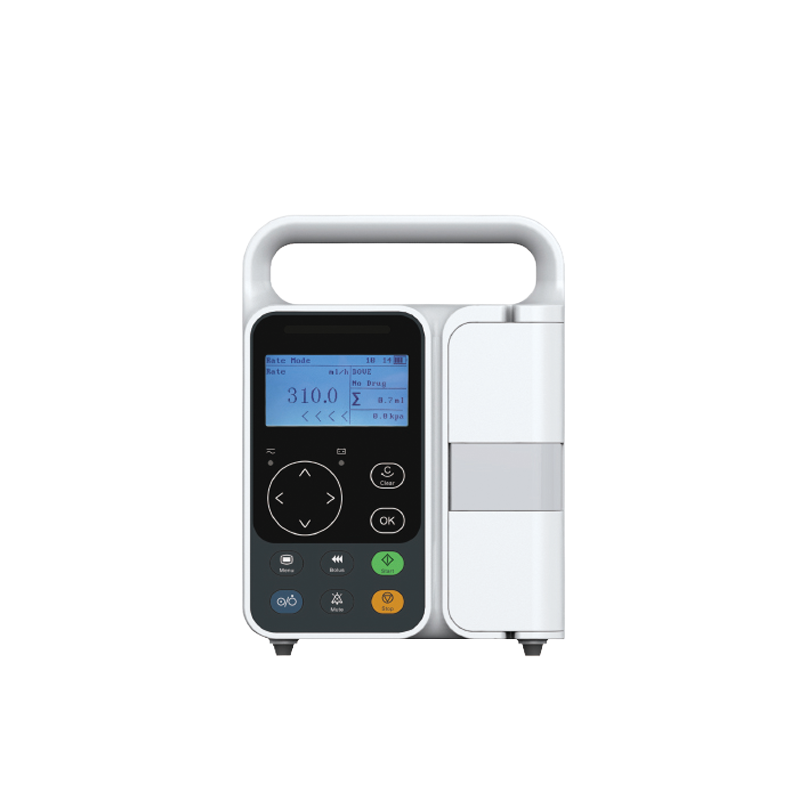 "An infusion pump with an active alarm indicating a medication delivery issue.