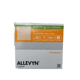 ALLEVYN Ag NON-ADHESIVE Foam Dressing 10cm x 10cm - Pack of 10