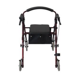 ROLLATOR/WALKER WITH SEAT AND BRAKE (ALUMINUM) - EK910