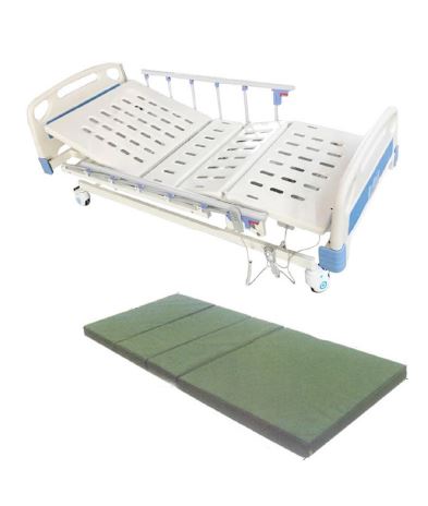 Electric 3-Function Hospital Bed with Mattress - 1 set