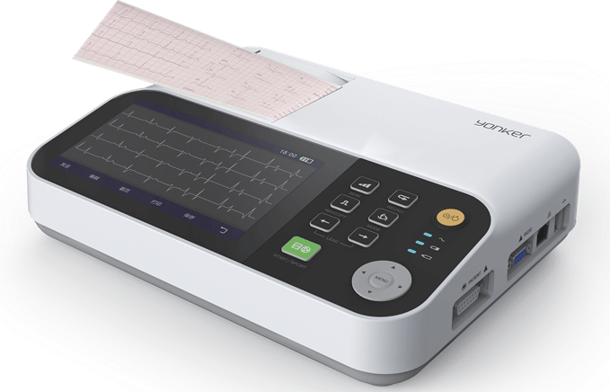 Yonker 7inch Display 3 Channel ECG Machine With Touch Screen - 1