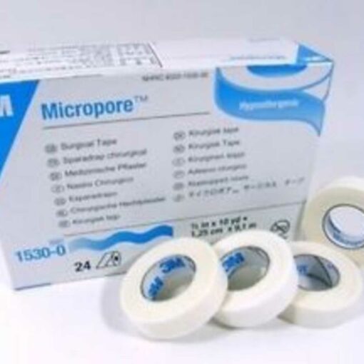 Micropore Paper Surgical Tape 1.25cm x 9.14m (1/2in x 10yds)