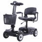 4-wiel elektriese bromponie-rolstoel vir volwasse seniors oop armleuning, draaistoel – X-02