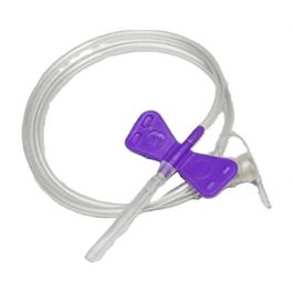 Scalp Vein Set , (Purple), 24G, 100's/Pack