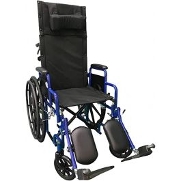 GMP S7D FULL RECLINING STEEL WHEELCHAIR FOR KIDS - BLUE